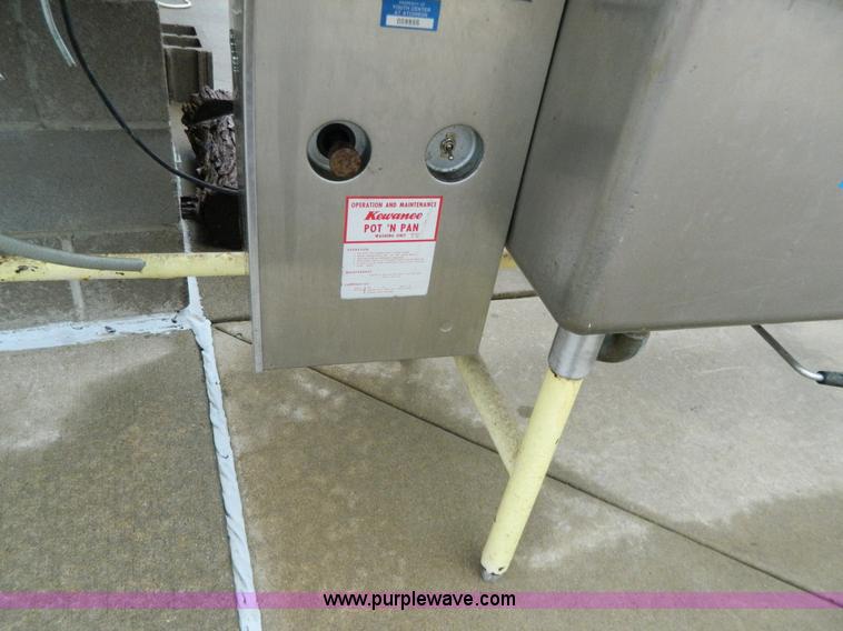 image for item Y9356 Stainless steel dish wash sink