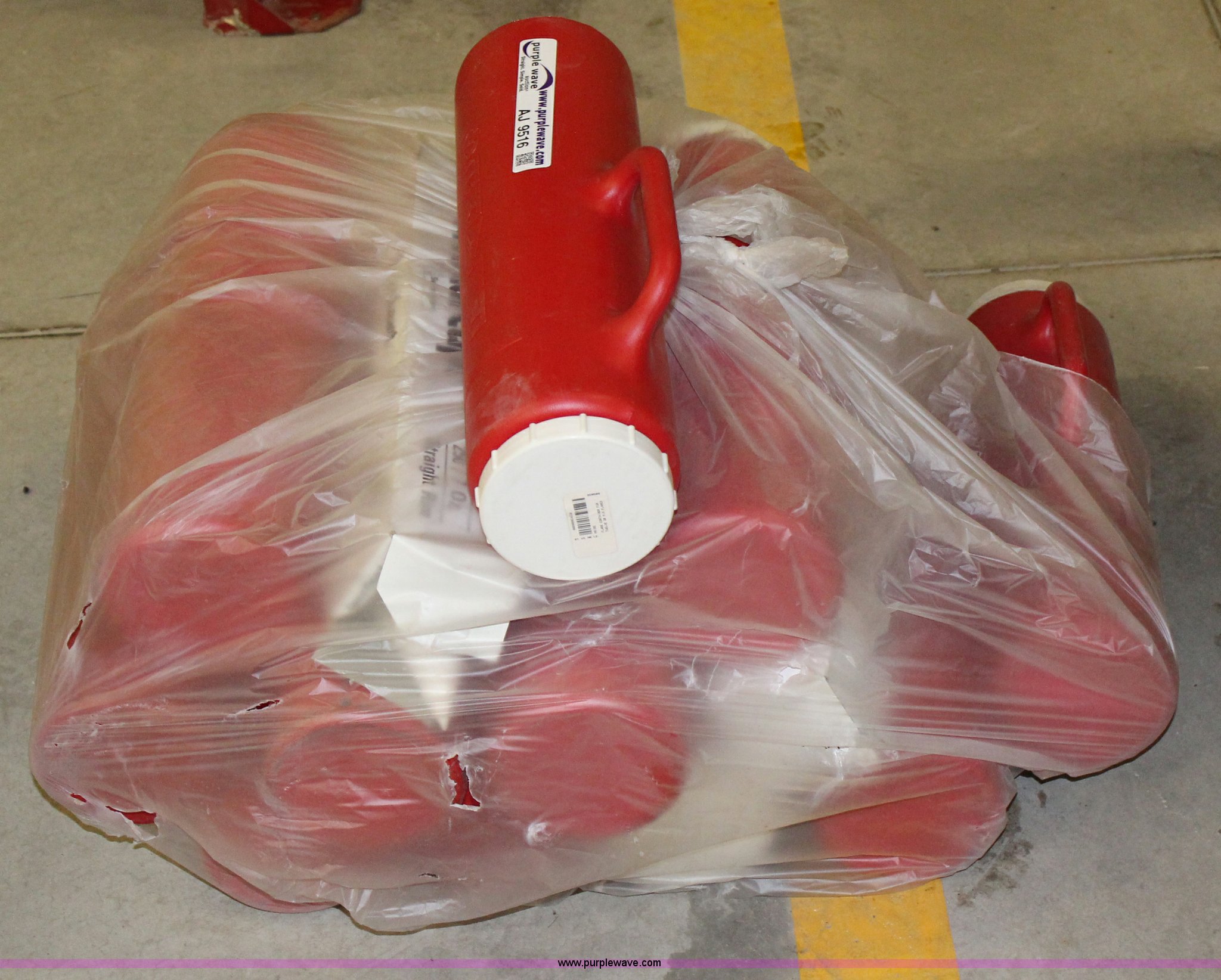 (10) plastic flare containers in Topeka, KS Item AJ9516 sold Purple