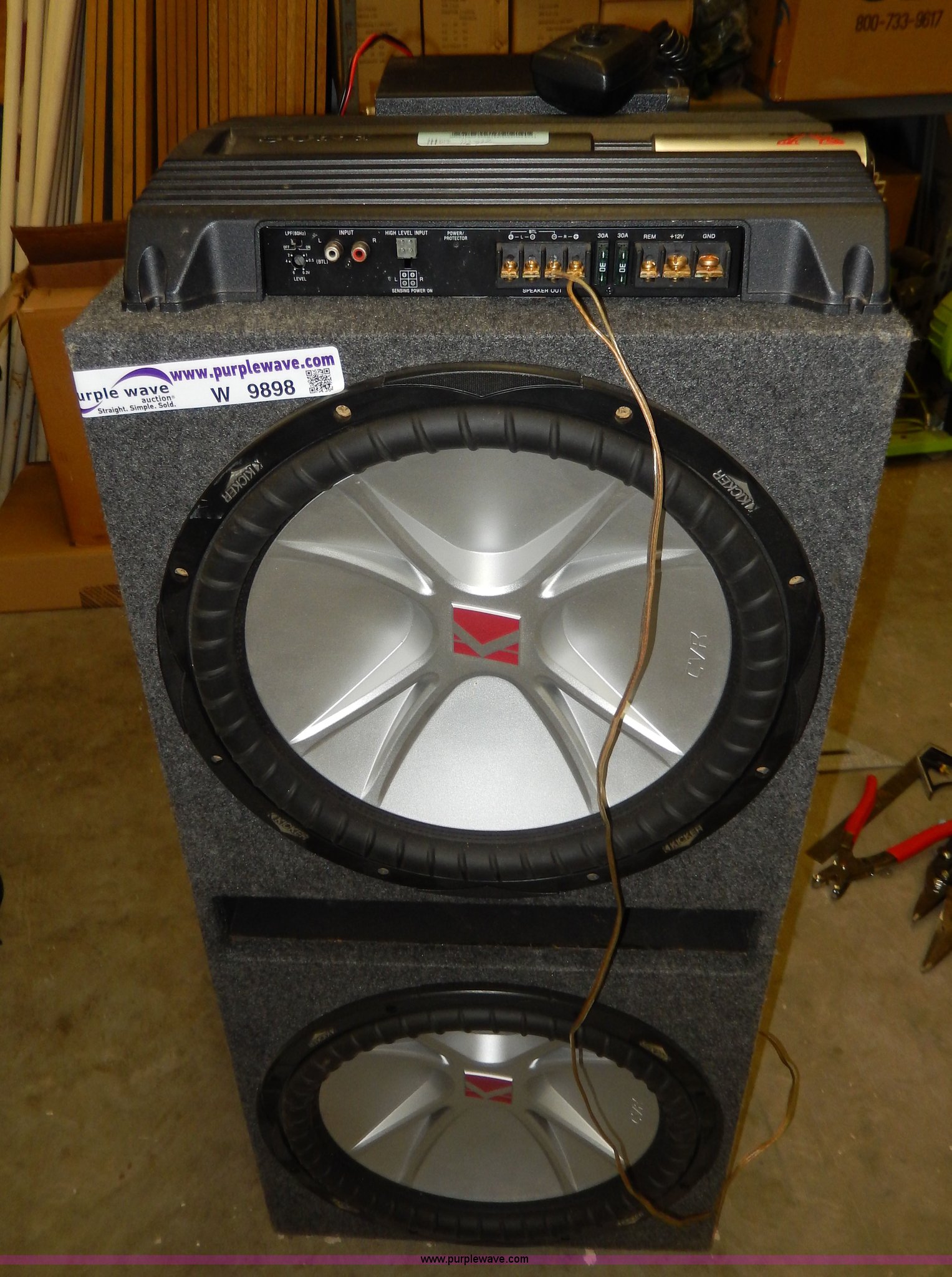 Assorted car stereo equipment in Merriam, KS Item W9898 sold Purple