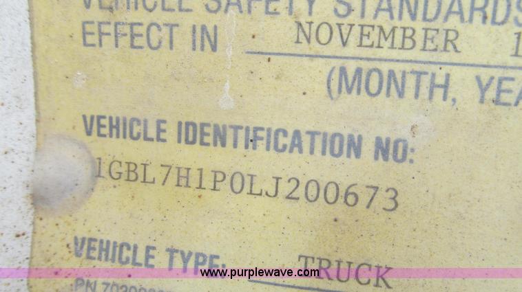 image for item E3879 1990 Chevrolet Kodiak 3500 HD water truck