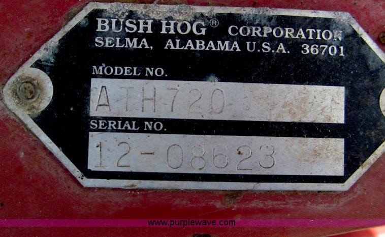 image for item E5982 Bush Hog 72" finish mower