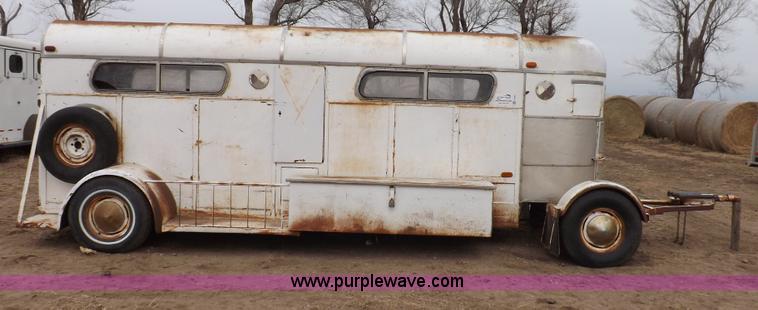 image for item F6422 1974 Phil Lyne inline two horse trailer