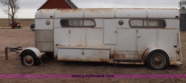 image for item F6422 1974 Phil Lyne inline two horse trailer