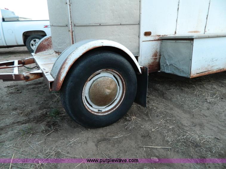 image for item F6422 1974 Phil Lyne inline two horse trailer