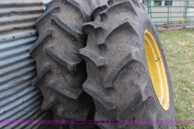 image for item G5070 (2) Goodyear 18.4-30 tires and wheels