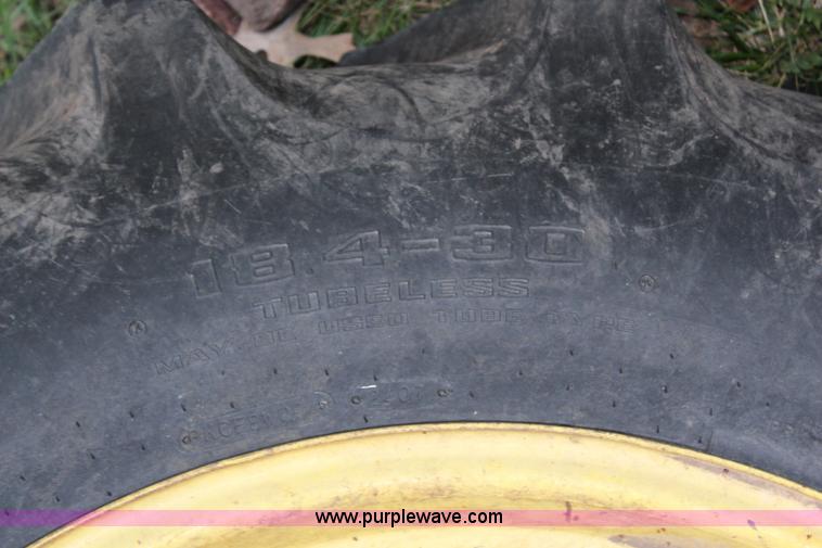 image for item G5070 (2) Goodyear 18.4-30 tires and wheels
