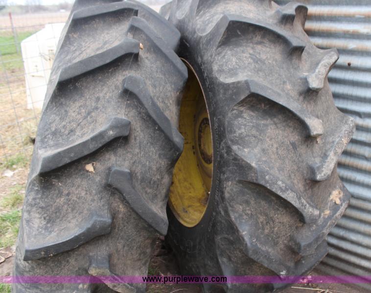 image for item G5070 (2) Goodyear 18.4-30 tires and wheels