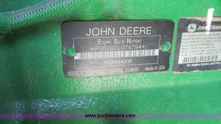 image for item G5690 2010 John Deere 9770 STS RWA combine