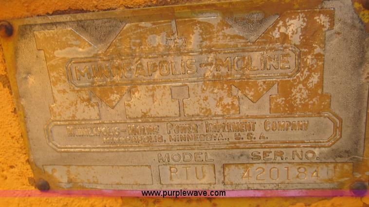 image for item G5707 Minneapolis Moline RTU tractor