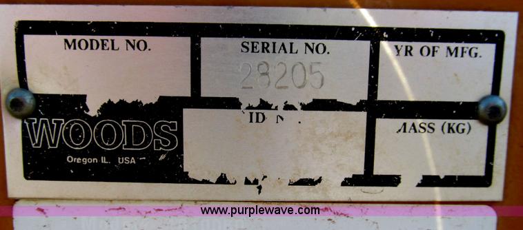 image for item G5710 2006 Woods 25' flail cutter