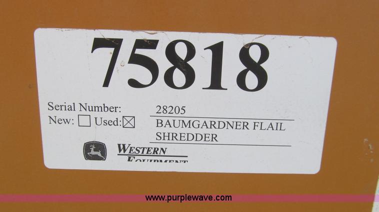 image for item G5710 2006 Woods 25' flail cutter