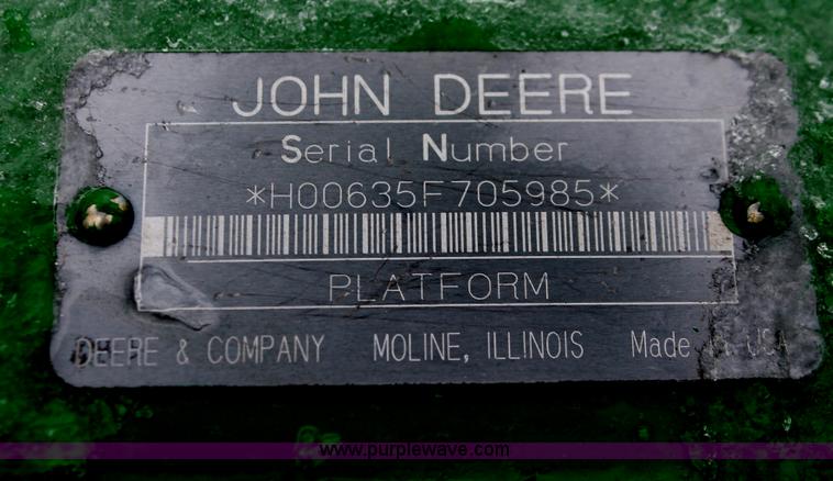 image for item H3746 2004 John Deere 635F HydraFlex platform header