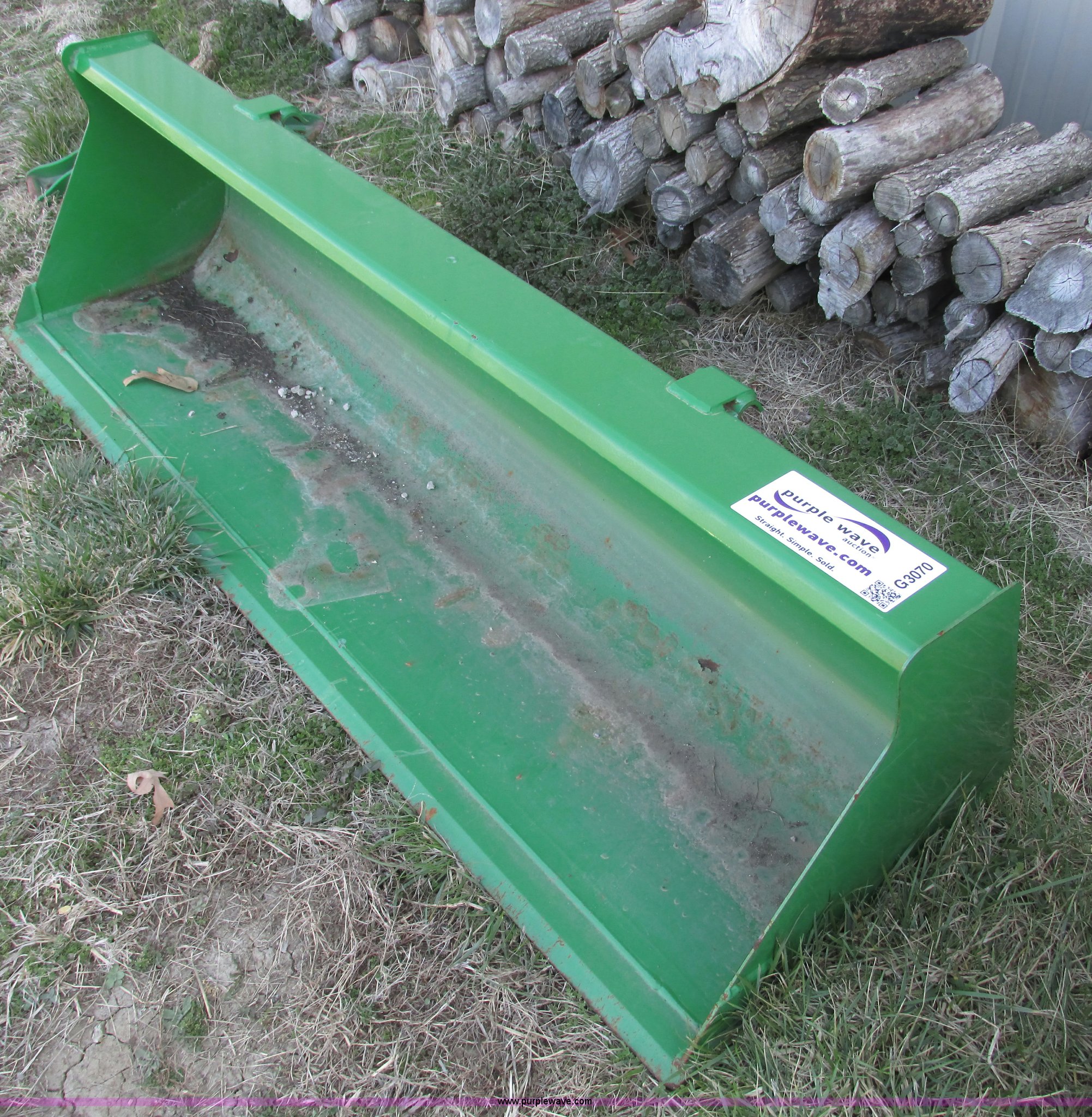 John Deere 4000 series loader bucket in Oak Grove, MO Item G3070 sold