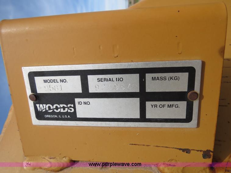 image for item B4711 2007 Woods 3240 20' bat wing rotary mower