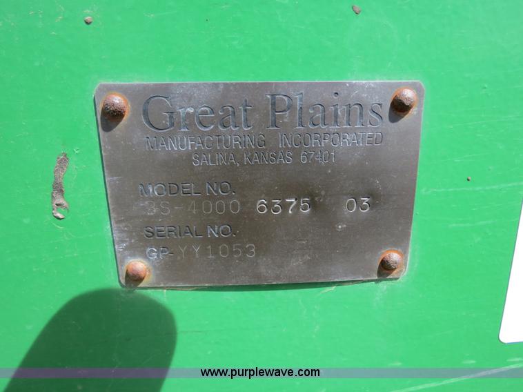 image for item B4718 2003 Great Plains 3S-4000 drill