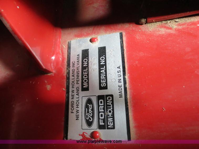 image for item B4725 1991 New Holland 855 Fastnet round baler