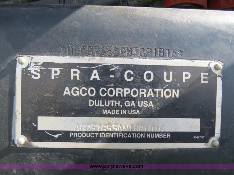 image for item B4727 2008 SpraCoupe 7655 self-propelled sprayer