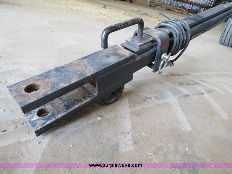 image for item B4730 1998 John Deere 925 25' flex platform header with 2011 Golden Belt header trailer