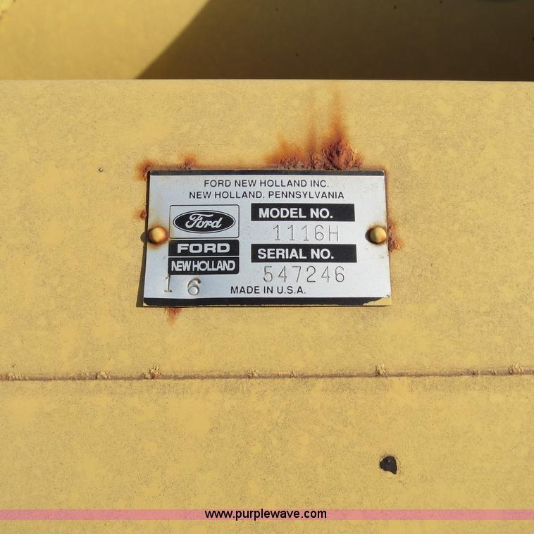 image for item S9601 New Holland 1116H swather head