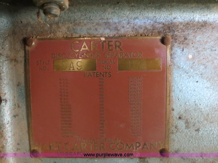 image for item S9609 Carter SA9 disk cylinder separator