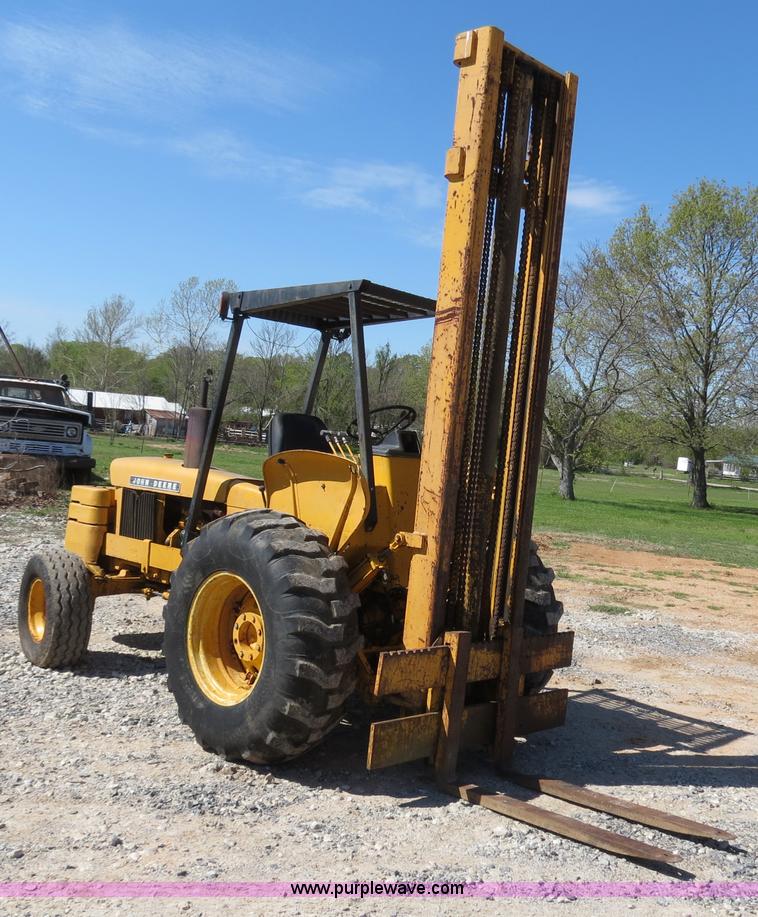 image for item B4741 John Deere 480BD rough terrain forklift