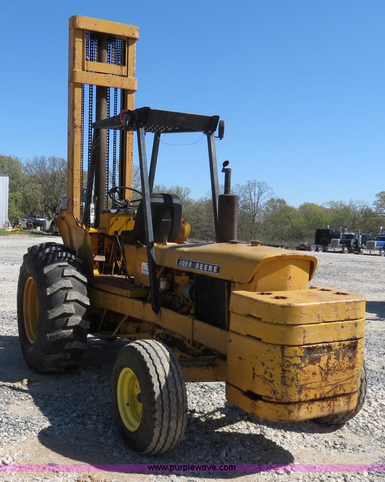 image for item B4741 John Deere 480BD rough terrain forklift