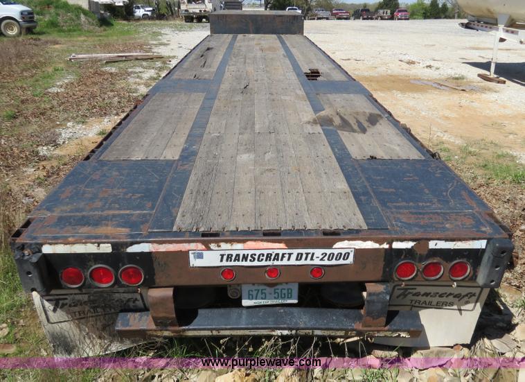 image for item B4745 1999 Transcraft 48' drop deck flatbed trailer