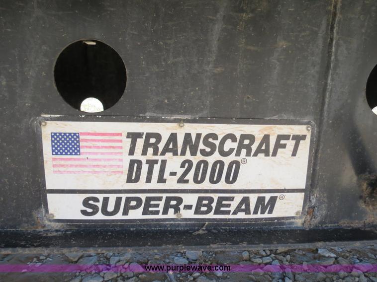 image for item B4745 1999 Transcraft 48' drop deck flatbed trailer