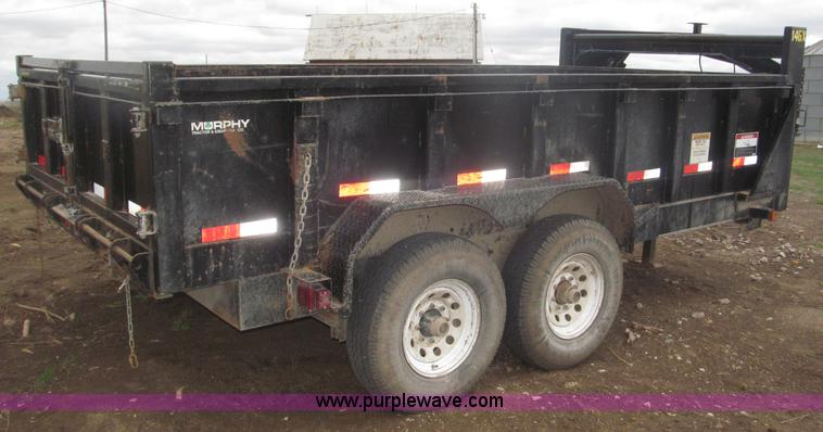 image for item B5467 2007 Big Tex 14LX gooseneck tandem axle dump trailer