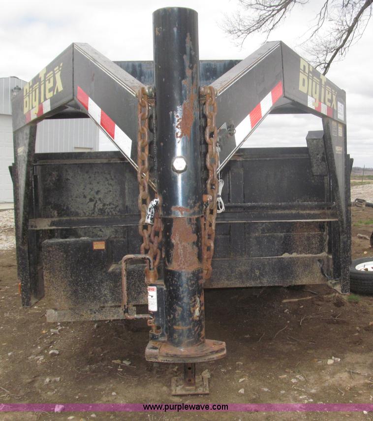 image for item B5467 2007 Big Tex 14LX gooseneck tandem axle dump trailer