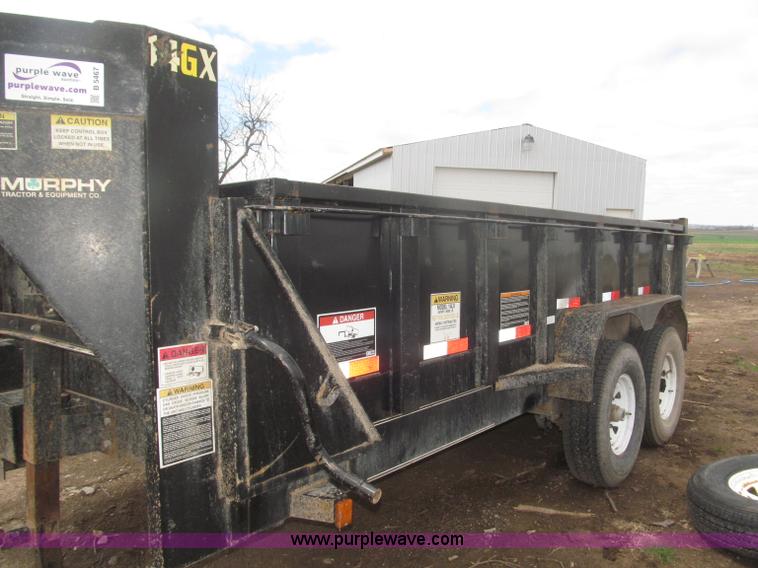 image for item B5467 2007 Big Tex 14LX gooseneck tandem axle dump trailer