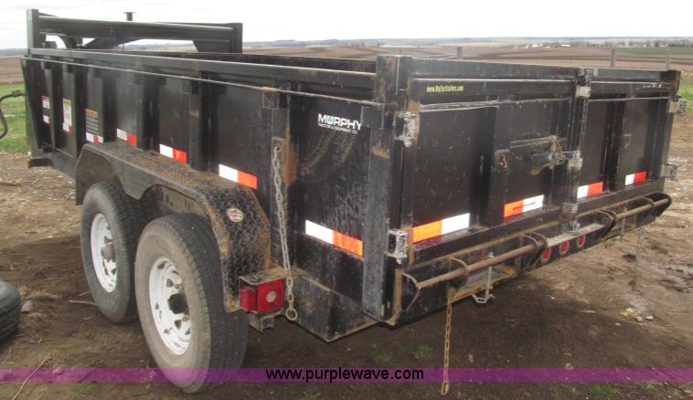 image for item B5467 2007 Big Tex 14LX gooseneck tandem axle dump trailer