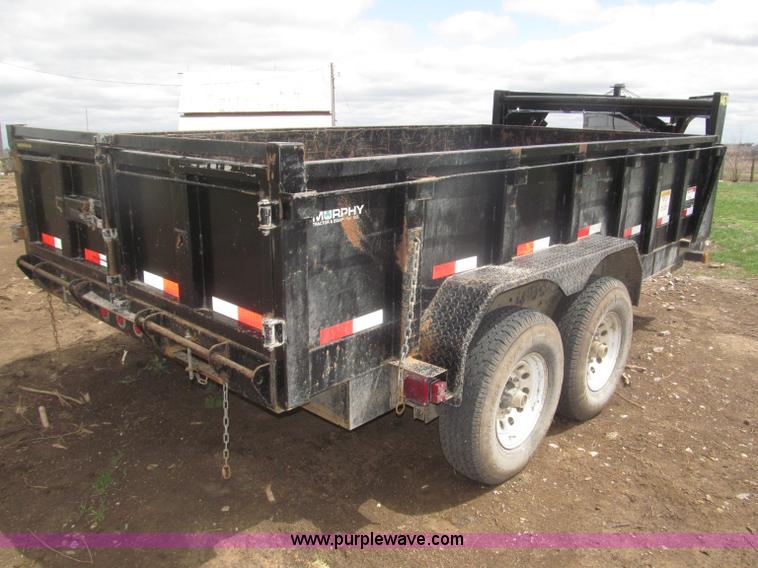 image for item B5467 2007 Big Tex 14LX gooseneck tandem axle dump trailer