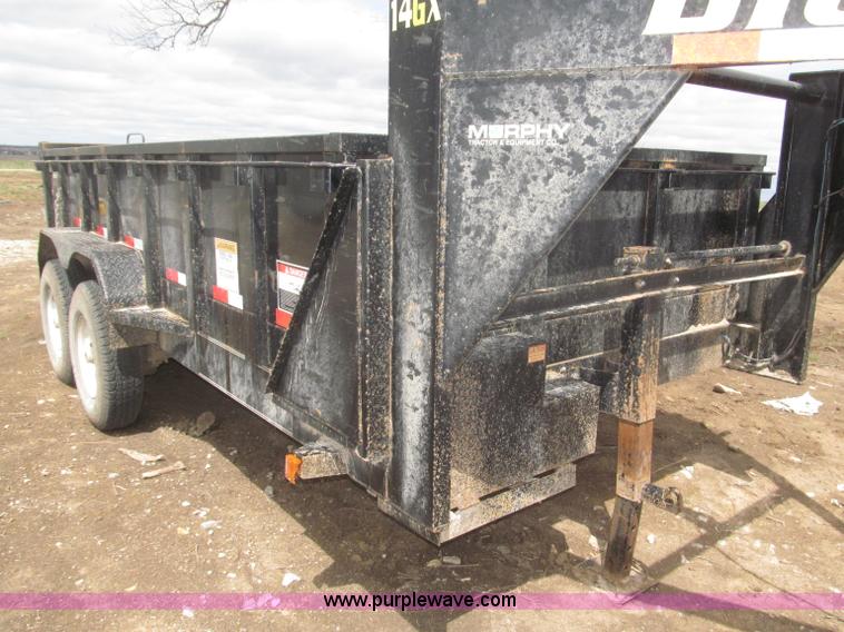 image for item B5467 2007 Big Tex 14LX gooseneck tandem axle dump trailer