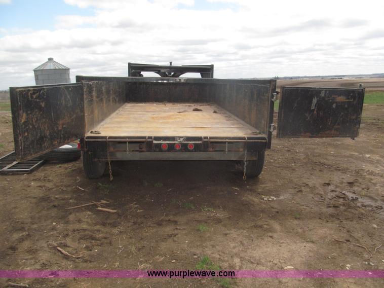 image for item B5467 2007 Big Tex 14LX gooseneck tandem axle dump trailer