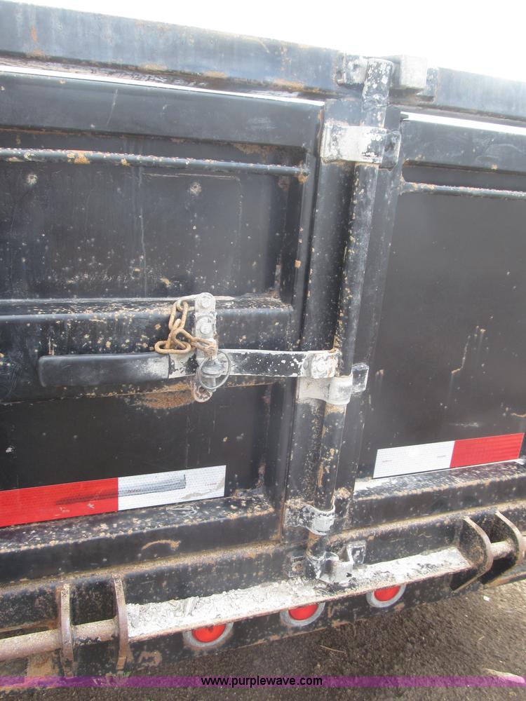 image for item B5467 2007 Big Tex 14LX gooseneck tandem axle dump trailer