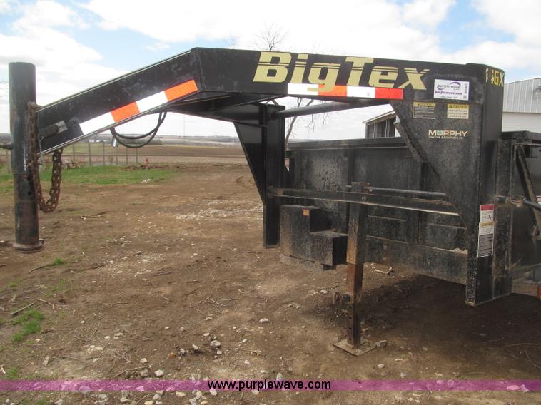 image for item B5467 2007 Big Tex 14LX gooseneck tandem axle dump trailer