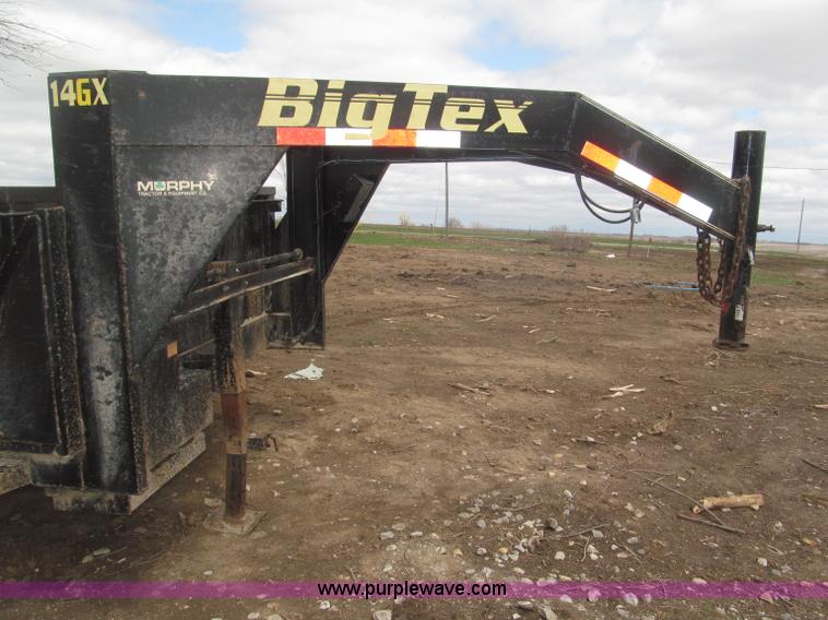 image for item B5467 2007 Big Tex 14LX gooseneck tandem axle dump trailer