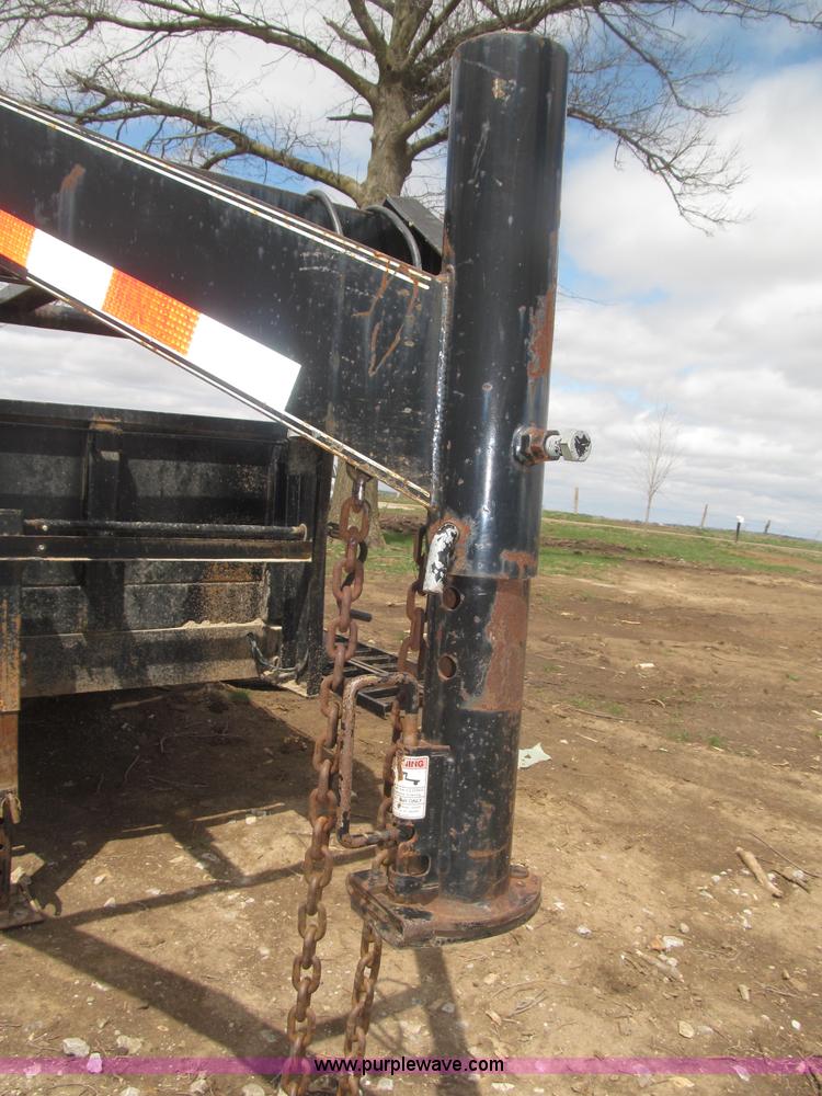 image for item B5467 2007 Big Tex 14LX gooseneck tandem axle dump trailer