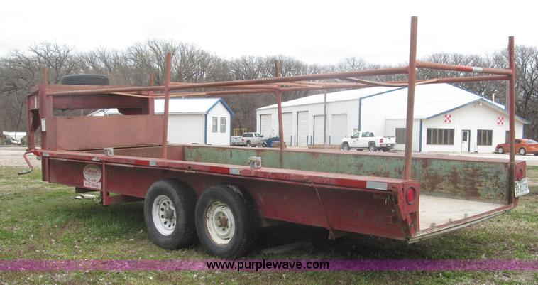 image for item B5472 1968 20' Wells Cargo gooseneck van box trailer