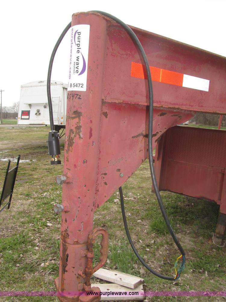 image for item B5472 1968 20' Wells Cargo gooseneck van box trailer