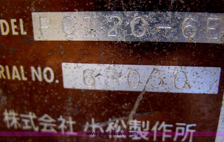 image for item E3375 2000 Komatsu PC120-6E Advance excavator