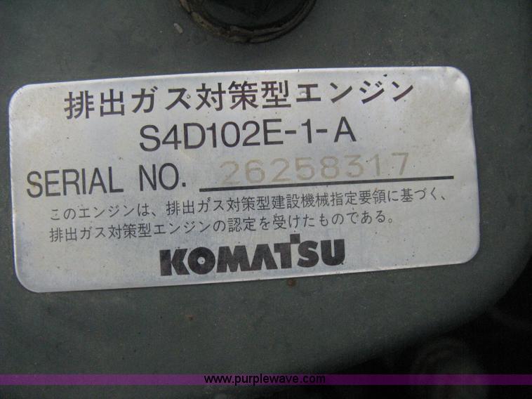image for item E3375 2000 Komatsu PC120-6E Advance excavator