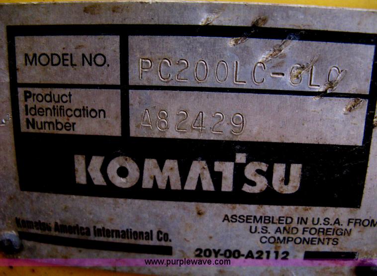 image for item E3376 1997 Komatsu PC200LC-6LC excavator