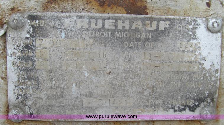 image for item E3893 1972 Fruehauf flatbed trailer