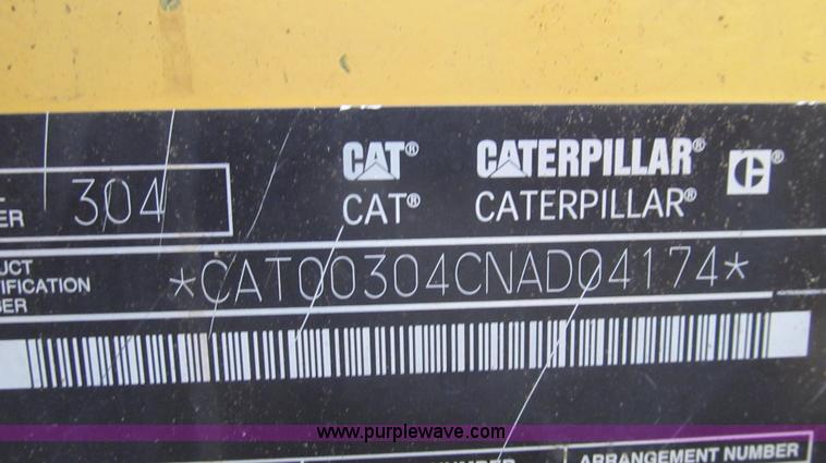 image for item E3903 2006 Caterpillar 304CR mini excavator