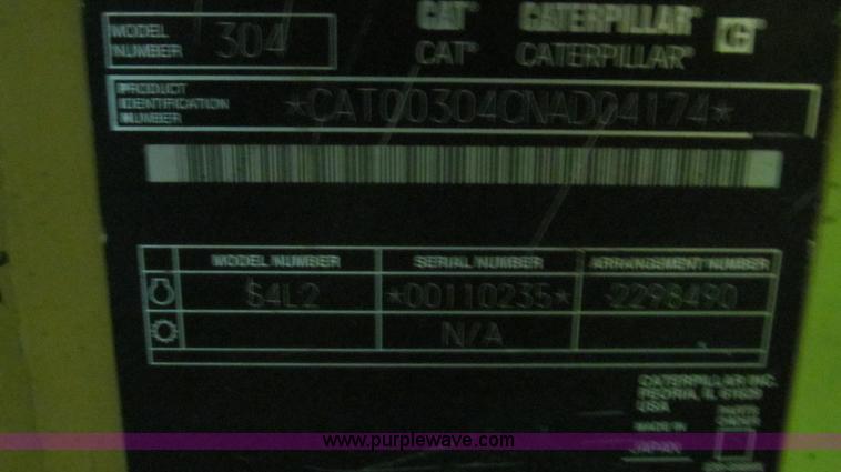 image for item E3903 2006 Caterpillar 304CR mini excavator