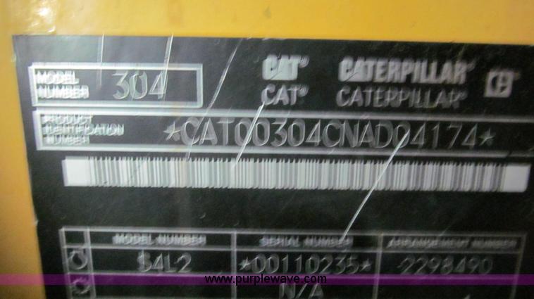 image for item E3903 2006 Caterpillar 304CR mini excavator