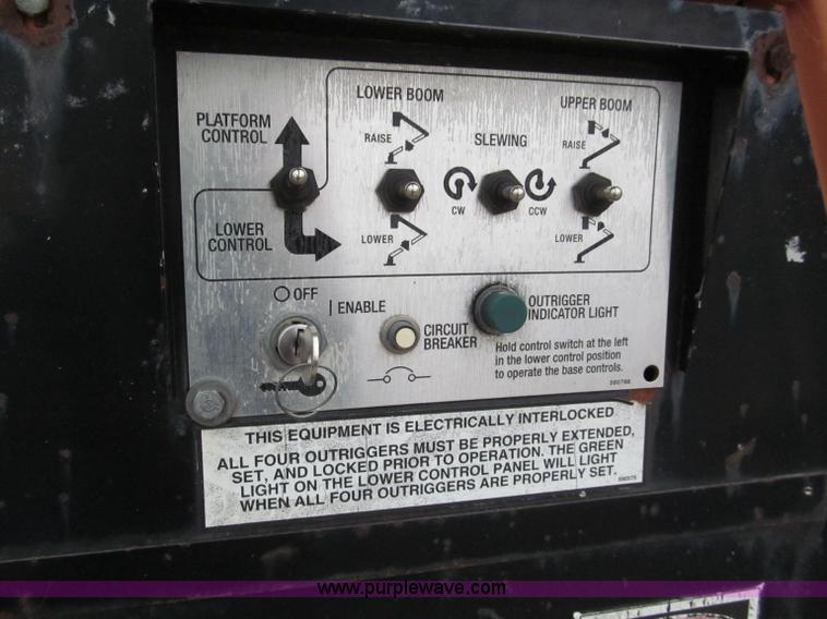 image for item E5858 1999 KB 542 Unilift towable boom lift