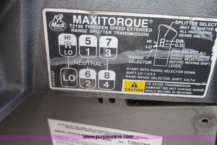 image for item F4780 1996 Mack CH613 triple axle semi truck